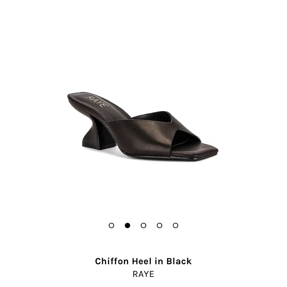 NWT RAYE Chiffon Heel in Black heeled sandals